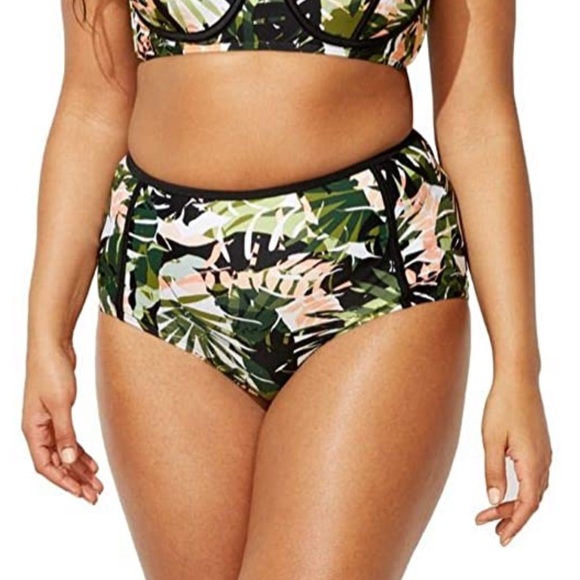 high rise boy short swim bottoms